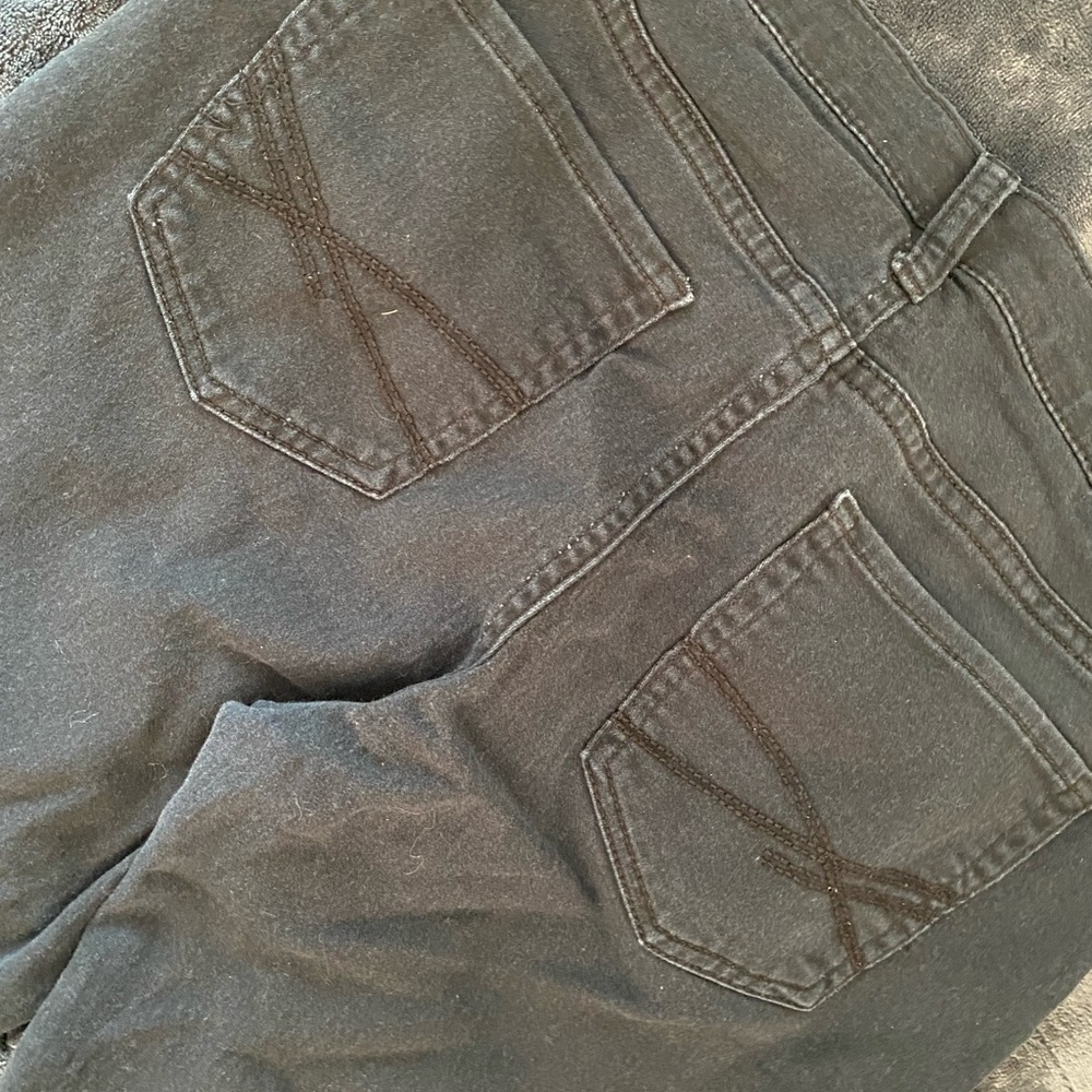 Black worn Aeropostale high rise jegging thin and light now faded but still good